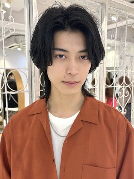 リコバイアフロート(riko by afloat) センターパート/ウルフ/カルマパーマ[メンズカット竹田]