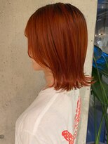 レジュアル(RESSUAL)&nbsp;切りっぱなしボブエアリーロング美髪ピンクブラウン