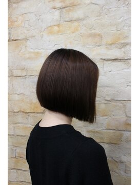 ルリアン 元住吉店(Le'lien) チョコレートブラウンのひし形ボブ♪[元住吉美容室]