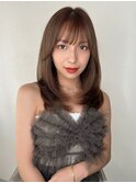 ストレート、レイヤー、ロングヘア