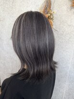 ヘア セフィール 八千代中央店(hair C'feel) 金髪からワンカラーでオシャレ暗色ハイライト