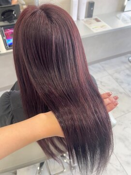 キング(K!ng) 縮毛矯正髪質改善ハイライトレイヤーカット楠葉美容室エクステ