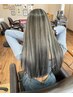 ハイライト＋カラー＋ケアトリートメント　￥15500→15000