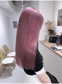 イメチェン/ホワイトブロンド/外ハネボブ/ワイドバング/渋谷