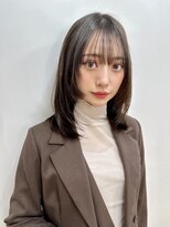 エミュ 伏見 国際センター(emu)&nbsp;レイヤーセミディ/ナチュラルストレート/シースルーバング/伏見