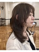 柔らかさのあるマッシュウルフカット!