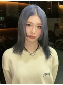 似合わせカットハイトーン韓国ヘア顔まわりカット