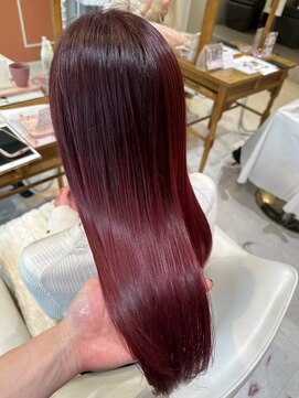 スペックホルダーミミ(Spec Holder mimi) チェリーレッドカラー10.4暗めカラー