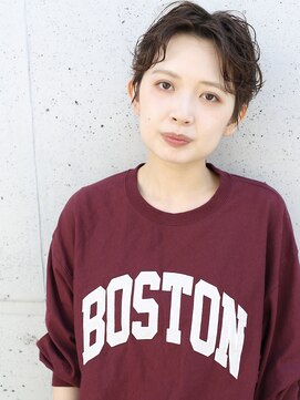 バース(BIRTH) ショート＆ボブ【BIRTH】天神　センターパートマッシュショート2