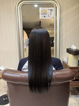 クラウン ヘア ラウンジ(CROWN hair lounge) 【クラウン】20代30代40代　艶ストレート×ブルーブラック