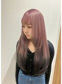 オシャレなロングレイヤーとルーツカラー！