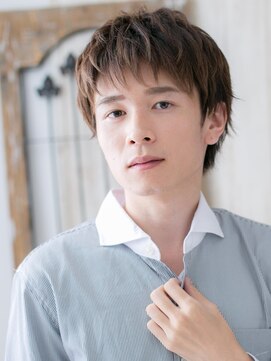 メンズヘア ビーセカンド 草加店(MENS HAIR B-2) 学生ナチュラル王道ダウンバング束感アクティブショートa草加