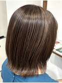 白髪ぼかしハイライト/似合わせカット/大人ボブ/ハイライト