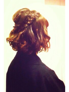 ヘア メイク ハク 横浜(hair make Haku) 編み込みボブアレンジ　Haku横浜