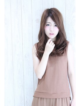 ヘアーメイク ブランニュー 東生駒店(hair make Brand new) 【透明感】ラフなランダムパーマ+ヘーゼルベージュ