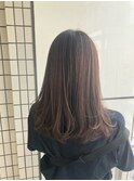 ロングヘア/ミディアムヘア/イルミナカラー/ベージュカラー