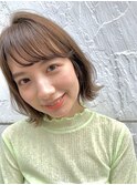 【佐藤健太郎】小顔外ハネボブアッシュブラウンネオウルフ新宿