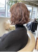 大人可愛いボブパーマ