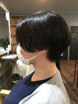 ヘアーデザイン ディードット(Hair design D.)&nbsp;ハンサムショート×耳かけショートボブ