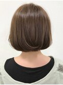大人可愛い小顔☆無造作カール×前下がりボブ
