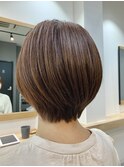 丸みショートボブ