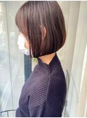 【朝の時短に♪お手入れ楽ちんボブ】