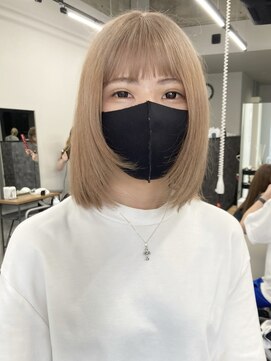 コード 四条河原町駅店(CHORD) 京都 河原町 ホワイトミルクティーベージュ ハイトーンカラー