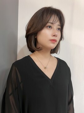オリジンアド(ORIGIN+) 顔まわりのあるbob style / greige