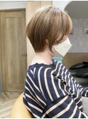 【斉藤】シルキーベージュの白髪ぼかしショート【柏】