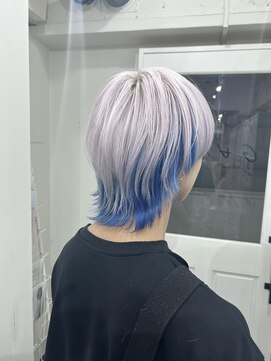 ゲーム 渋谷店(GAME) ダブルカラーブルーベージュカラーケアブリーチハイトーンカラー