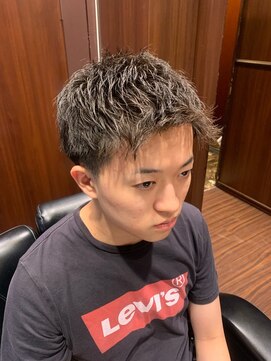 ヒロギンザ 恵比寿店(HIRO GINZA) ツーブロックビジネスショートフェードスパイラルツイストパーマ