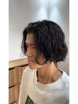 ダブルオオガキ (W-ogaki) メンズボブメンズパーマ無造作パーマニュアンスパーマ