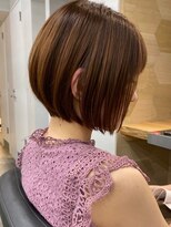 ビューブルー 亀戸錦糸町(VIEW BLUE) 髪質改善くせ毛縮毛矯正黒髪オリーブグレー小顔大人ショートボブ