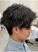 波巻きスパイラルパーマツイストパーマメンズマッシュパーマ