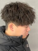 奈良縦落ちツイストスパイラルパーマショートマッシュ