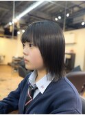 切りっぱなしボブ