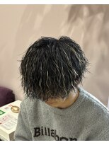 ポイントファイブバイソレイユ 小松店.5 by SOLEIL)&nbsp;【海外風】波巻きパーマ x ブリーチハイライトカラー