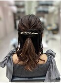 【高木美緒】ヘアセットの大定番ハーフアップ