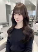上品可愛い◇韓国くびれヘアチョコレートカラーショコラベージュ