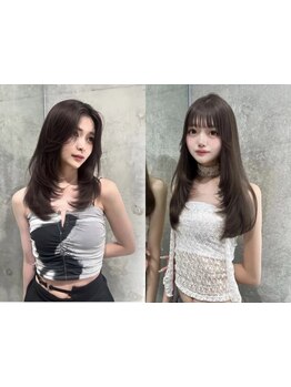 [#似合わせ]【カット+髪質改善inケアカラー\8900】印象を変える顔周りの似合わせカットはZinaで♪[北千住]