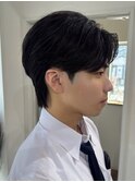 桑名メンズパーマフェザーパーマフェザーショートコンマヘア韓国