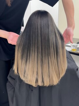 アライブ ハラジュク(ALIVE harajuku) 【Rikuto限定】バレイヤージュ　シャドールーツ　エンドカラー