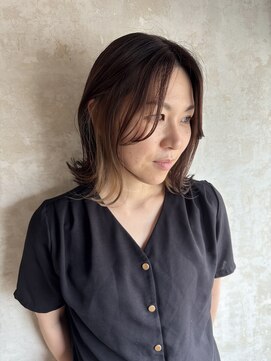 メロウ(mellow) インナーカラー×ベージュ