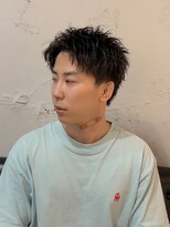 クオンヒール 淀屋橋店(QUON HEAL)&nbsp;ツイストピンパーマ/スパイキーショート/メンズショート×