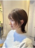 大人可愛い20代30代40代丸みショートボブ/ウルフショート
