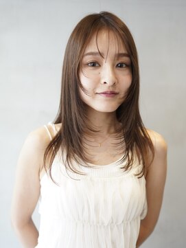 ニコ トウキョウ 渋谷(nico TOKYO) ロングレイヤー顔周りレイヤーハッシュカット透明感カラー