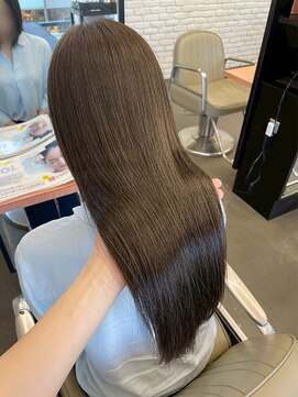 【DIFINO 青山】ストレート/髪質改善/ブラウンアッシュ