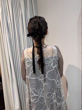 12/21 編み込みスタイル/結婚式ヘア/30分でできます。
