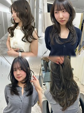 エトワール(ETOILE) オリーブカラー/レイヤーカット/グレージュ