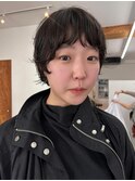 顔まわりカット/ショートパーマ/ハッシュカット